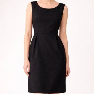 Balenciaga Black Sleeveless Structured Sheath Dress
